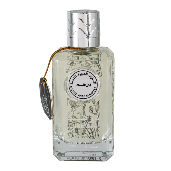 DIRHAM WHITE  (100ml) Fresh • Floral • Woody • Sensual - perfect for evening wear and special occasions.