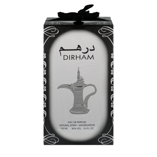 DIRHAM WHITE  (100ml) Fresh • Floral • Woody • Sensual - perfect for evening wear and special occasions.